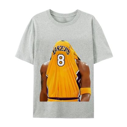 Kobe Bryant No. 8 Jersey Unisex Washed Cotton T-Shirt 