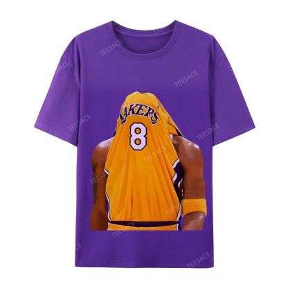 Kobe Bryant No. 8 Jersey Unisex Washed Cotton T-Shirt 