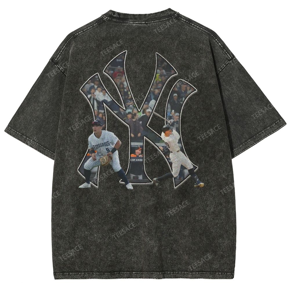 NEW YORK YANKEES TEE “NY”  Glory Vintage Loose Fit T-shirts