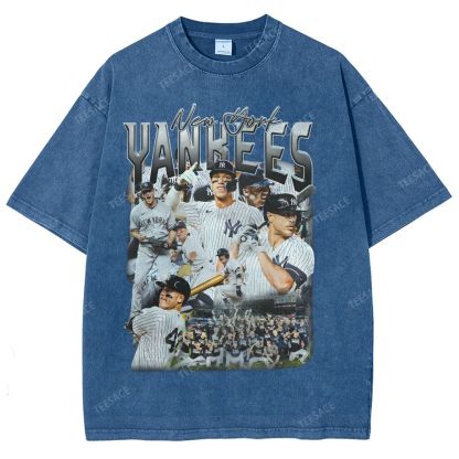 NEW YORK YANKEES TEE “NY”  Glory Vintage Loose Fit T-shirts