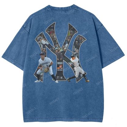 NEW YORK YANKEES TEE “NY”  Glory Vintage Loose Fit T-shirts