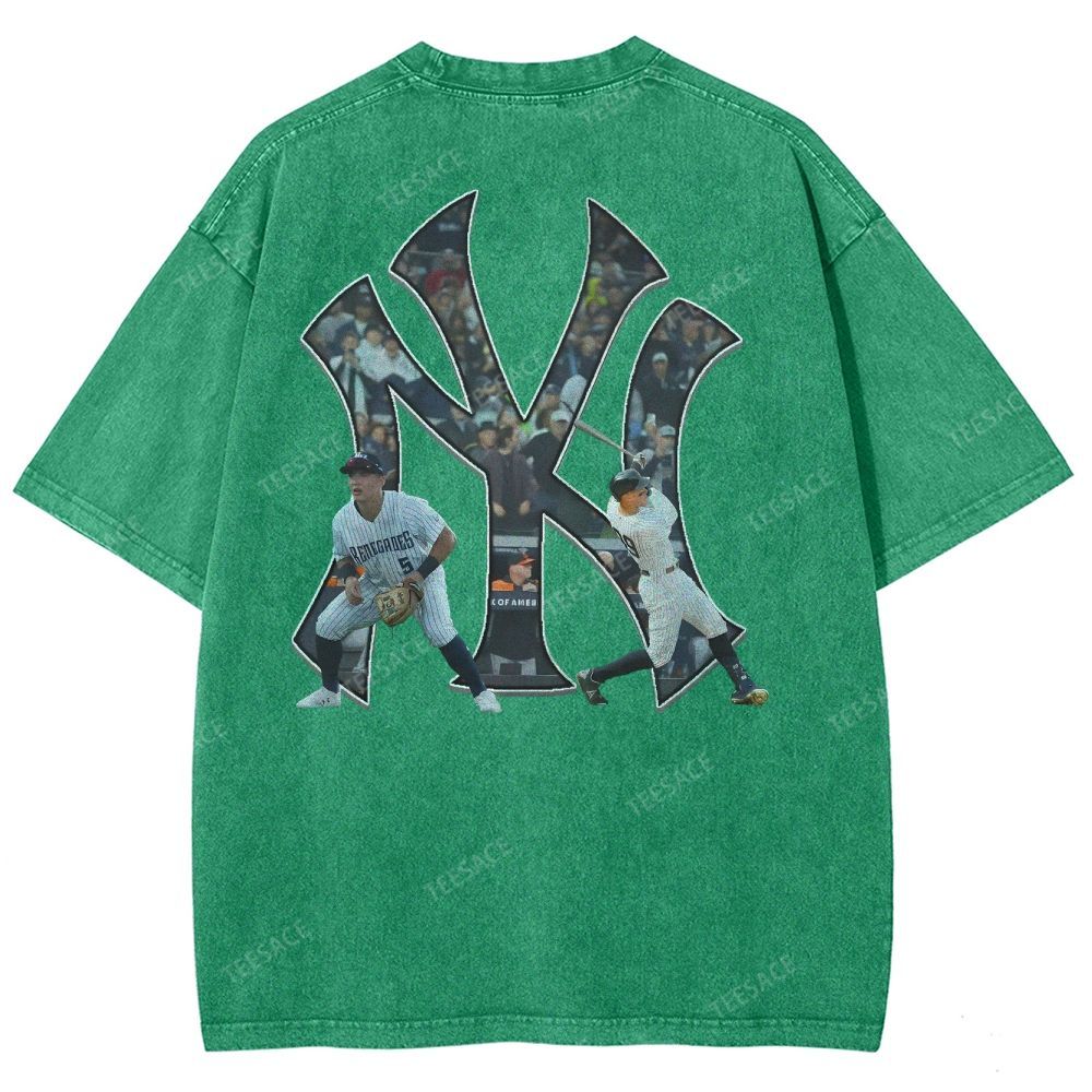 NEW YORK YANKEES TEE “NY”  Glory Vintage Loose Fit T-shirts