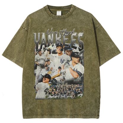 NEW YORK YANKEES TEE “NY”  Glory Vintage Loose Fit T-shirts