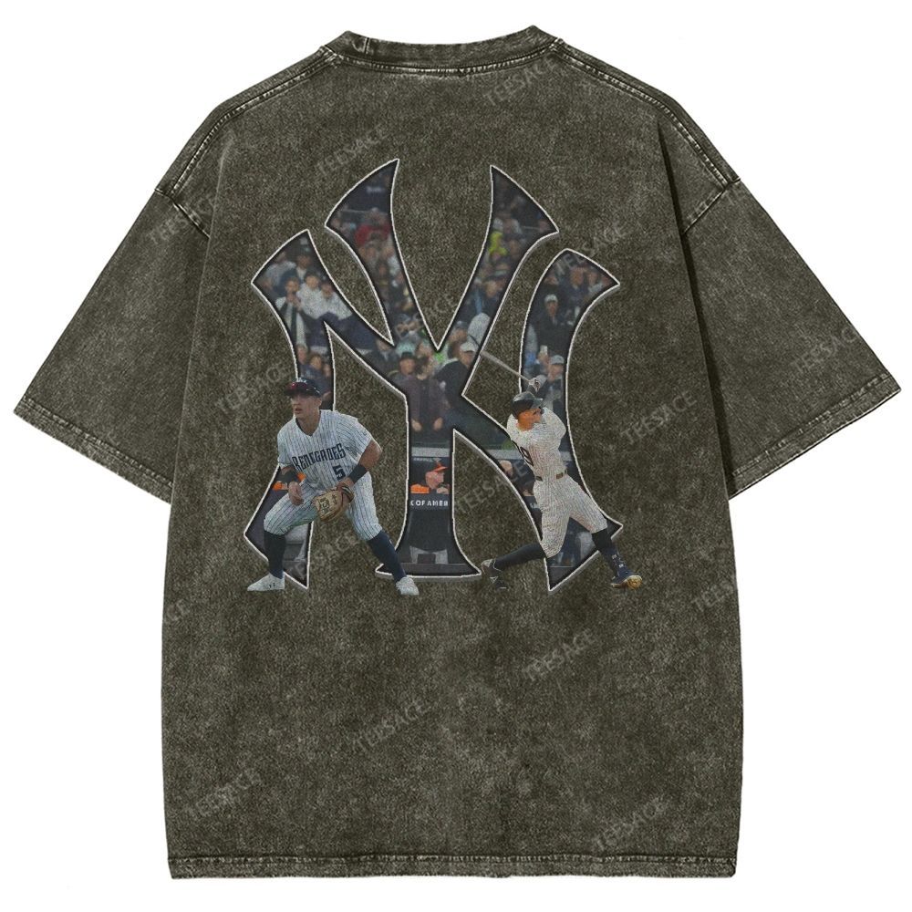 NEW YORK YANKEES TEE “NY”  Glory Vintage Loose Fit T-shirts