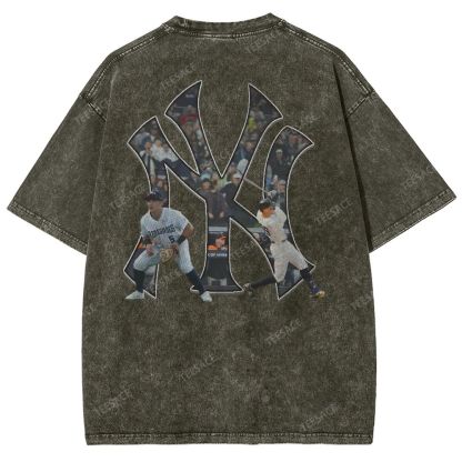 NEW YORK YANKEES TEE “NY”  Glory Vintage Loose Fit T-shirts