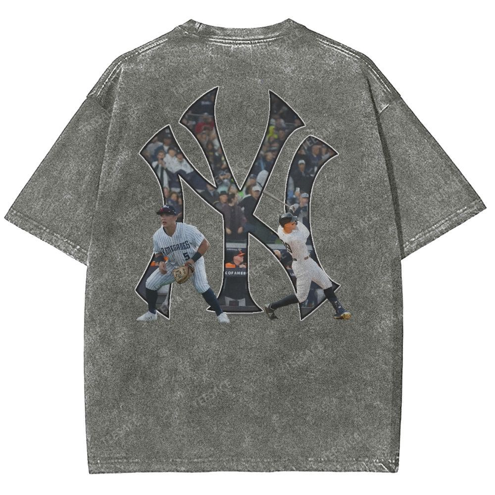 NEW YORK YANKEES TEE “NY”  Glory Vintage Loose Fit T-shirts