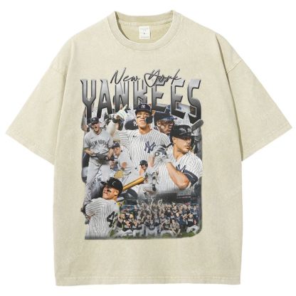 NEW YORK YANKEES TEE “NY”  Glory Vintage Loose Fit T-shirts