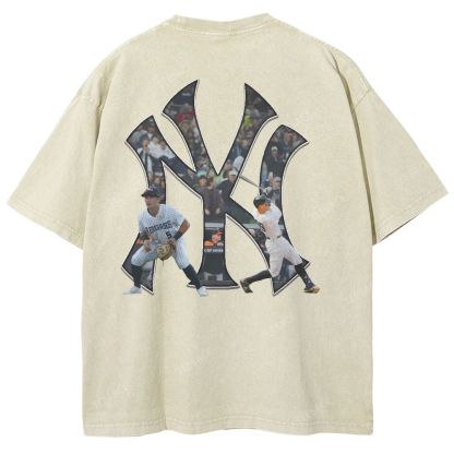 NEW YORK YANKEES TEE “NY”  Glory Vintage Loose Fit T-shirts