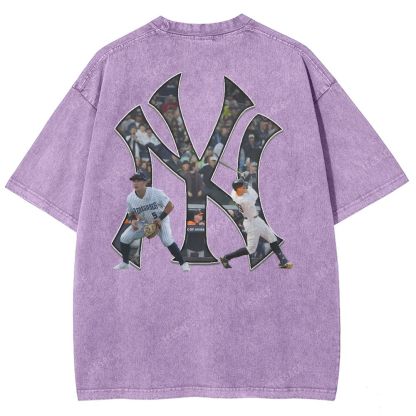 NEW YORK YANKEES TEE “NY”  Glory Vintage Loose Fit T-shirts