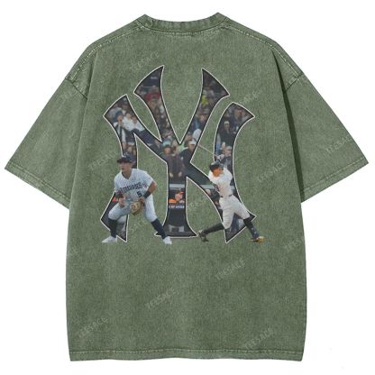 NEW YORK YANKEES TEE “NY”  Glory Vintage Loose Fit T-shirts