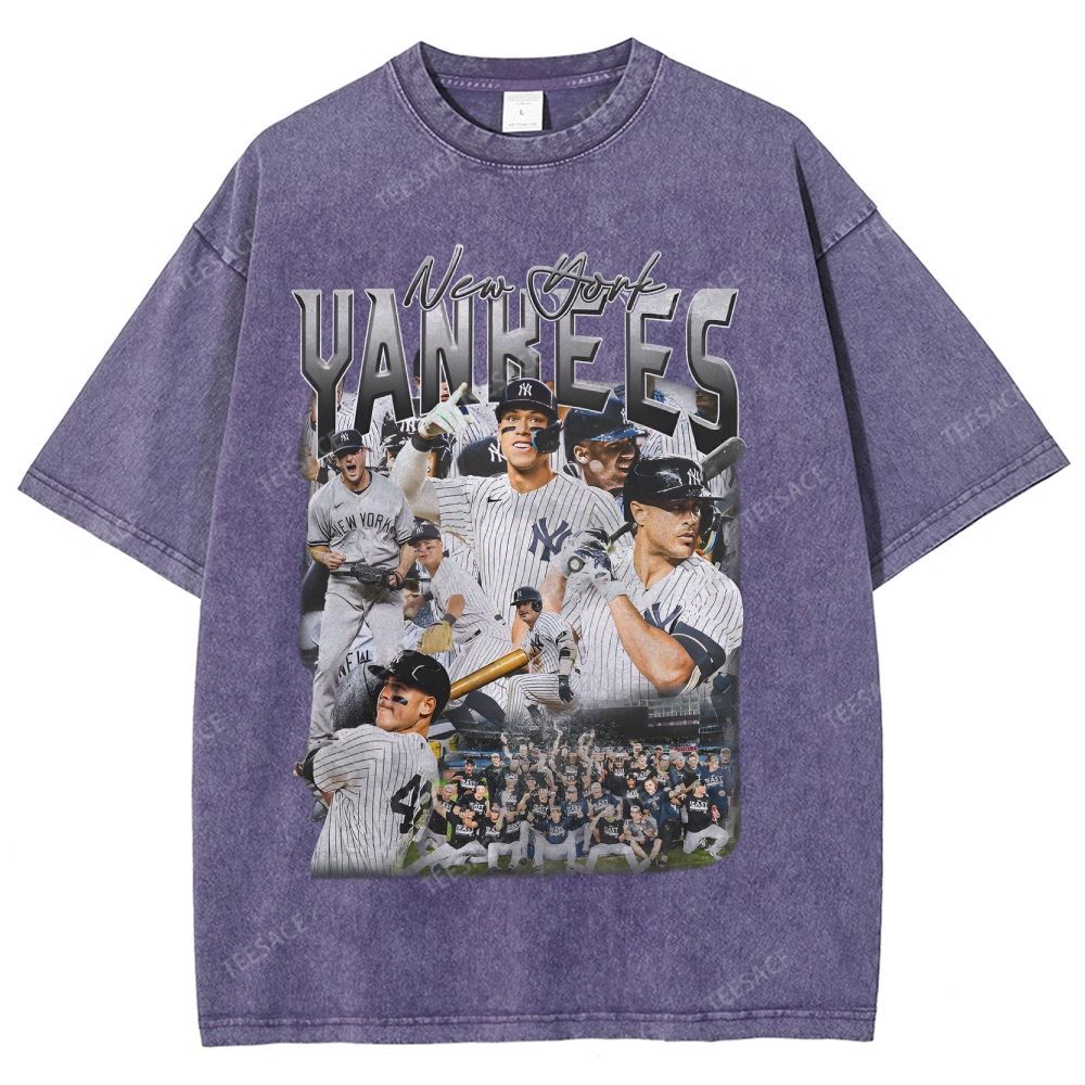 NEW YORK YANKEES TEE “NY”  Glory Vintage Loose Fit T-shirts