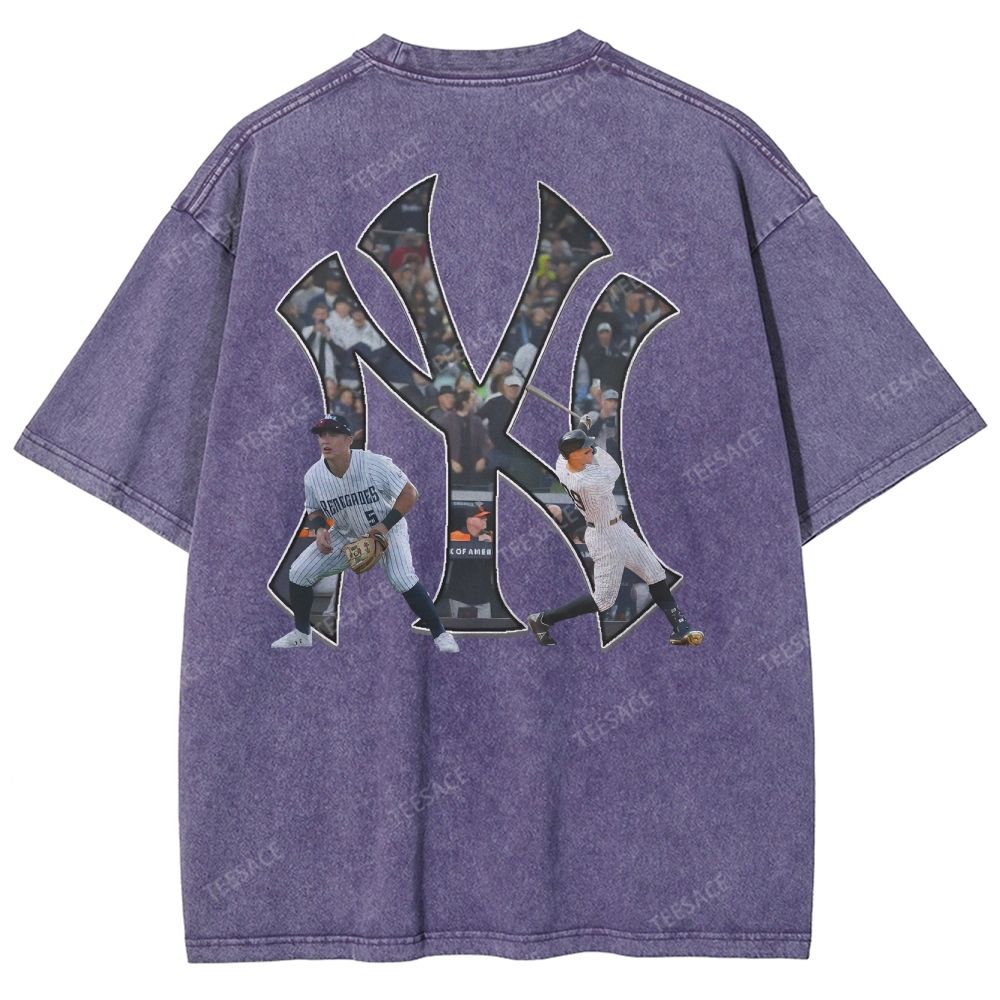 NEW YORK YANKEES TEE “NY”  Glory Vintage Loose Fit T-shirts