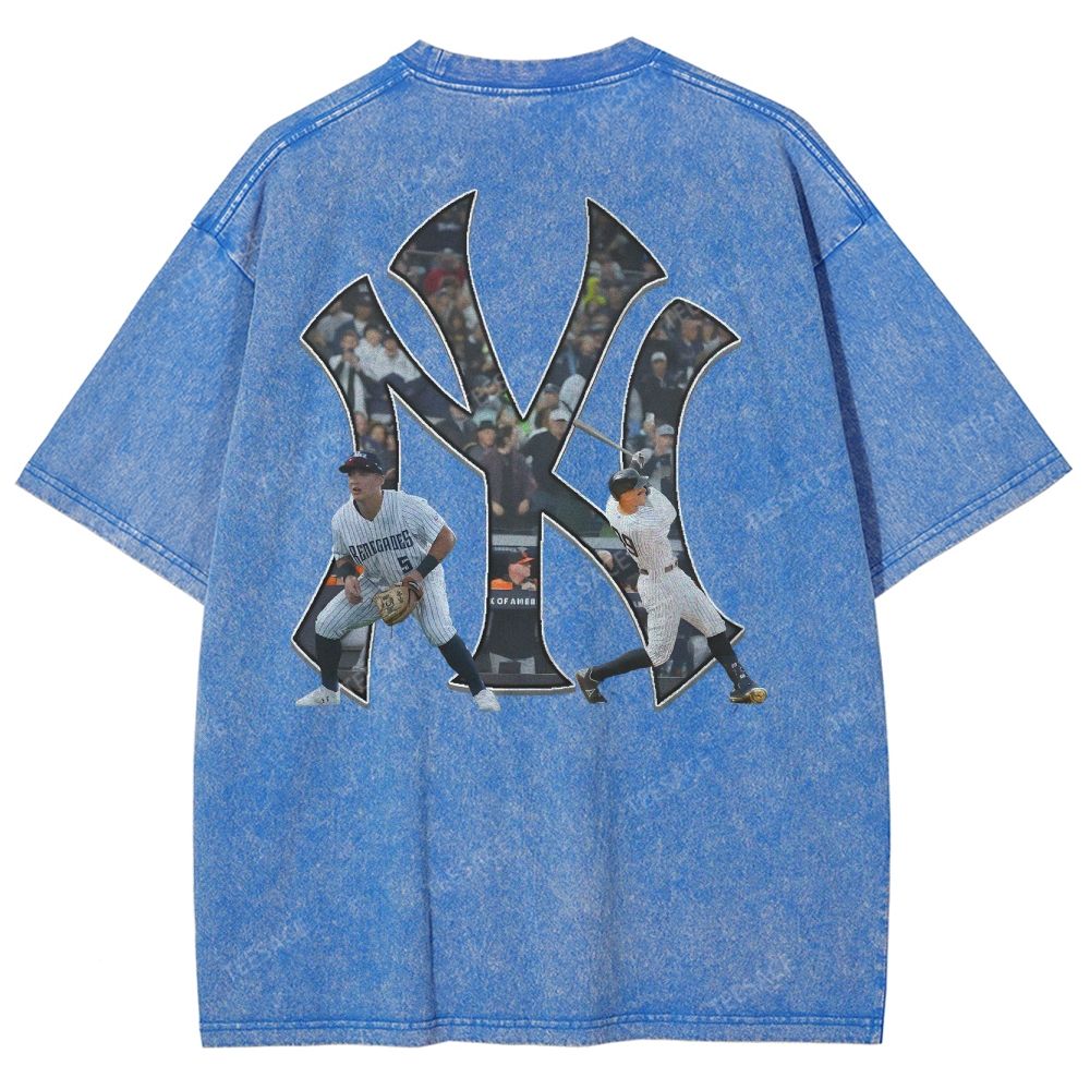 NEW YORK YANKEES TEE “NY”  Glory Vintage Loose Fit T-shirts