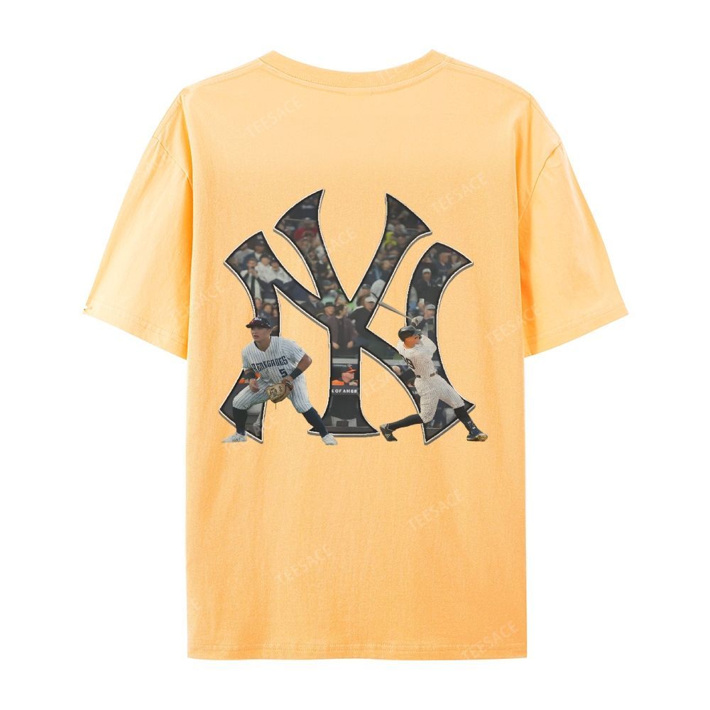 NEW YORK YANKEES TEE “NY”  Glory Vintage Loose Fit T-shirts