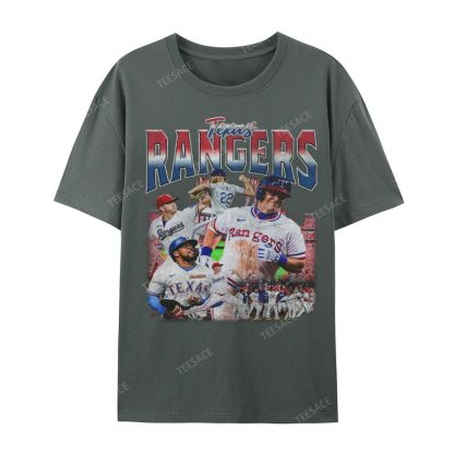 Unisex Casual Cotton Short Sleeve T-Shirt EXAS RANGERS Tee