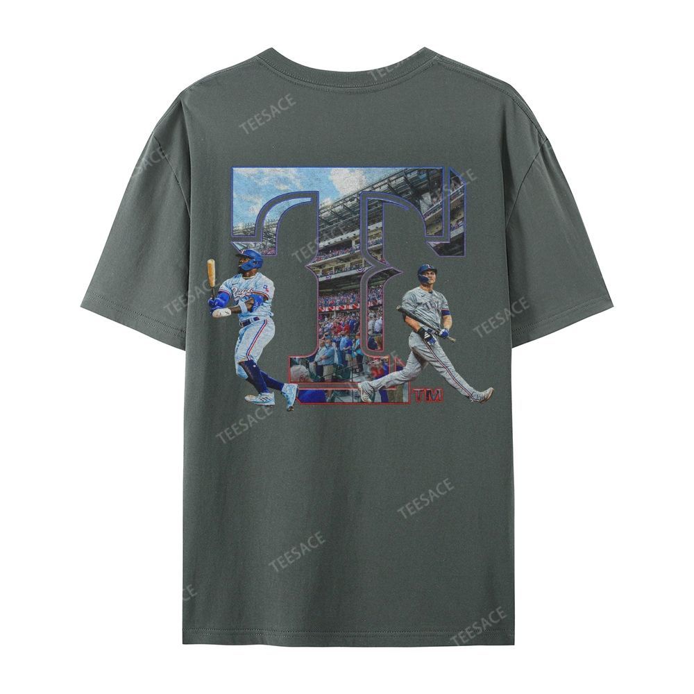 Unisex Casual Cotton Short Sleeve T-Shirt EXAS RANGERS Tee