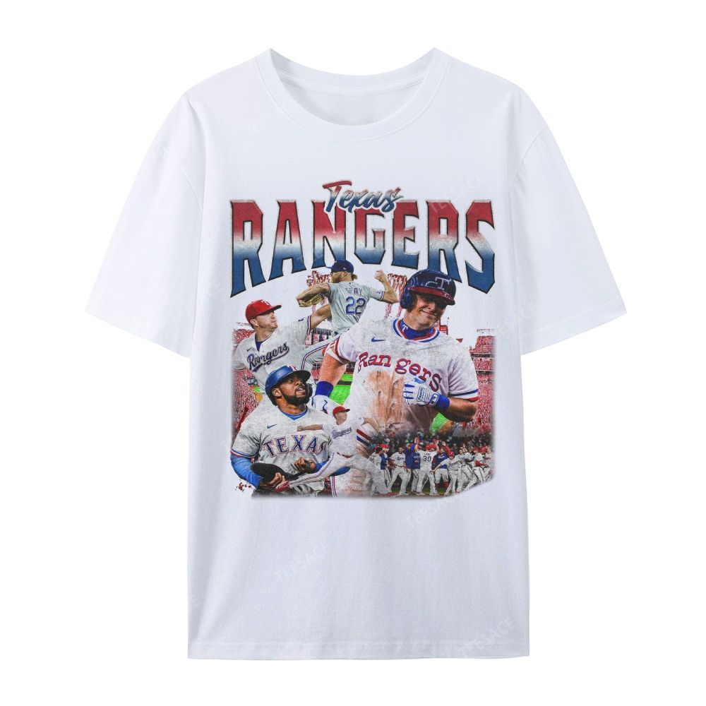 Unisex Casual Cotton Short Sleeve T-Shirt EXAS RANGERS Tee