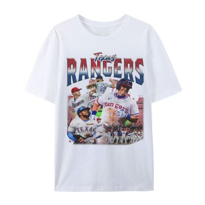 Unisex Casual Cotton Short Sleeve T-Shirt EXAS RANGERS Tee