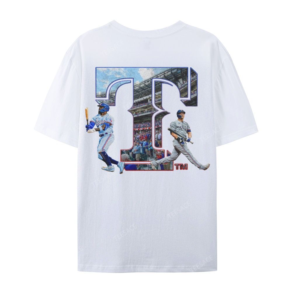 Unisex Casual Cotton Short Sleeve T-Shirt EXAS RANGERS Tee