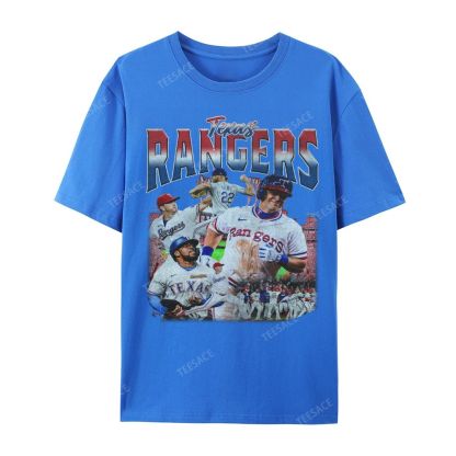 Unisex Casual Cotton Short Sleeve T-Shirt EXAS RANGERS Tee