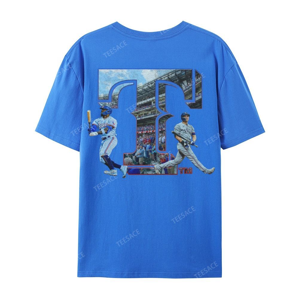 Unisex Casual Cotton Short Sleeve T-Shirt EXAS RANGERS Tee
