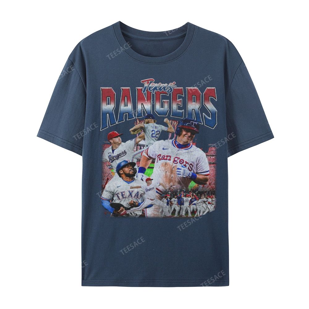 Unisex Casual Cotton Short Sleeve T-Shirt EXAS RANGERS Tee