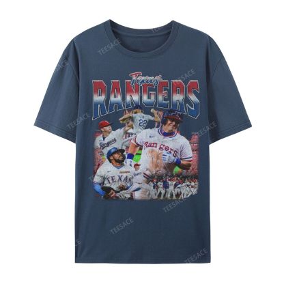 Unisex Casual Cotton Short Sleeve T-Shirt EXAS RANGERS Tee