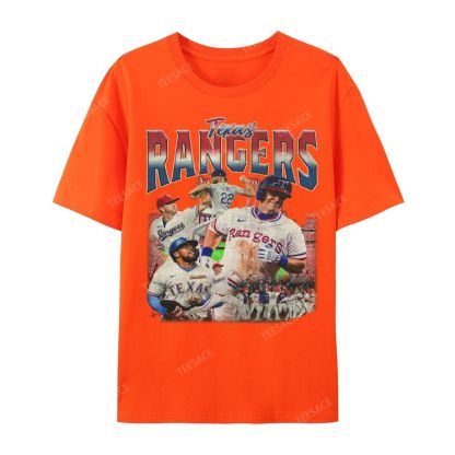 Unisex Casual Cotton Short Sleeve T-Shirt EXAS RANGERS Tee