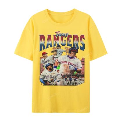 Unisex Casual Cotton Short Sleeve T-Shirt EXAS RANGERS Tee