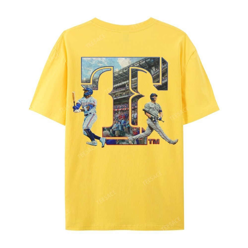 Unisex Casual Cotton Short Sleeve T-Shirt EXAS RANGERS Tee