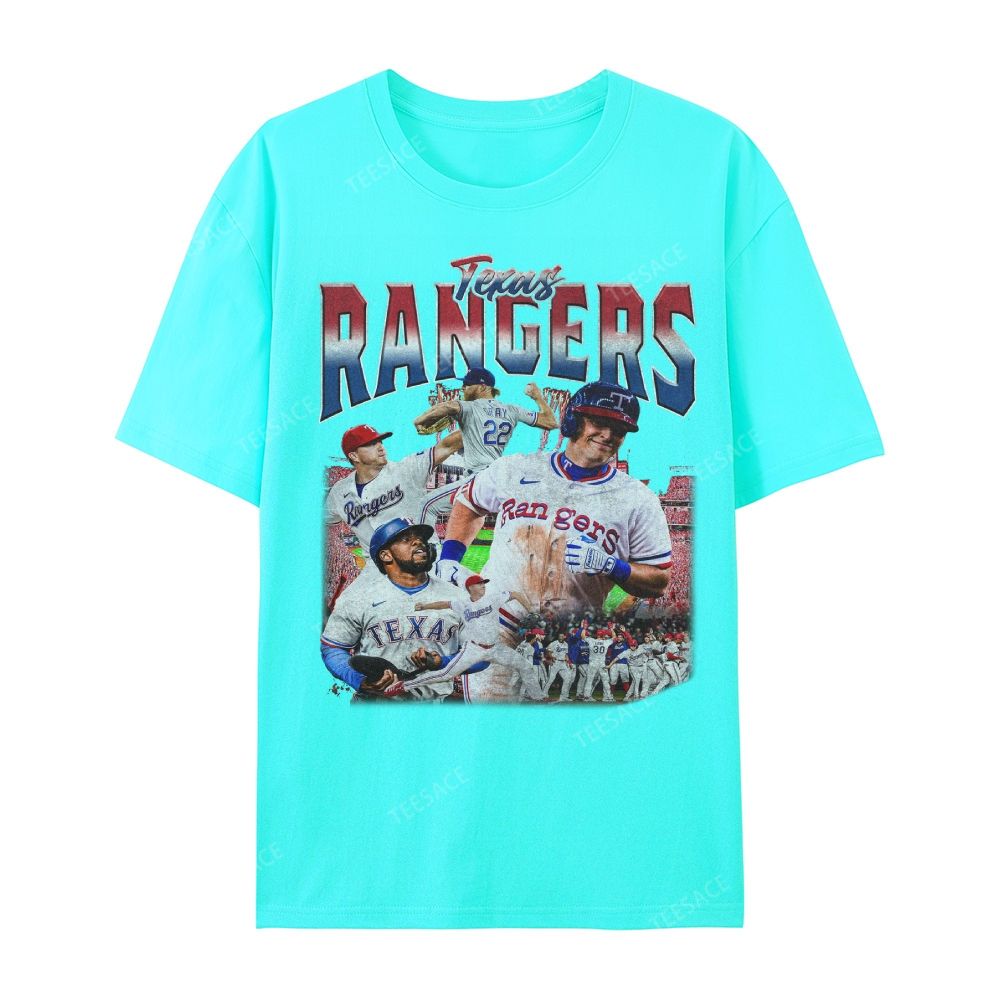 Unisex Casual Cotton Short Sleeve T-Shirt EXAS RANGERS Tee