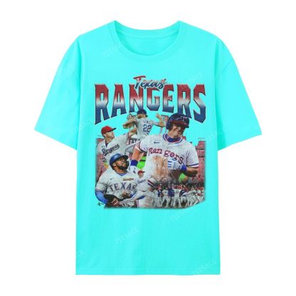Unisex Casual Cotton Short Sleeve T-Shirt EXAS RANGERS Tee