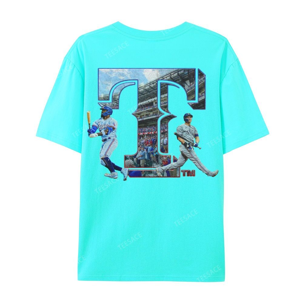Unisex Casual Cotton Short Sleeve T-Shirt EXAS RANGERS Tee
