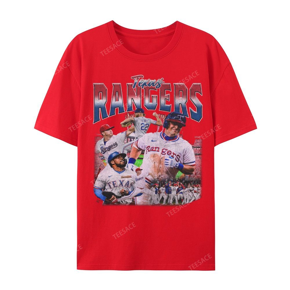 Unisex Casual Cotton Short Sleeve T-Shirt EXAS RANGERS Tee