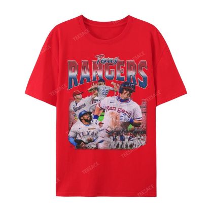 Unisex Casual Cotton Short Sleeve T-Shirt EXAS RANGERS Tee