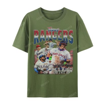 Unisex Casual Cotton Short Sleeve T-Shirt EXAS RANGERS Tee