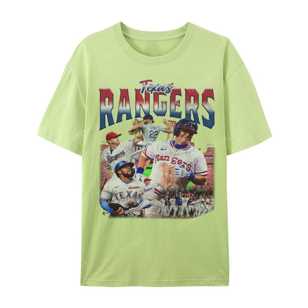 Unisex Casual Cotton Short Sleeve T-Shirt EXAS RANGERS Tee