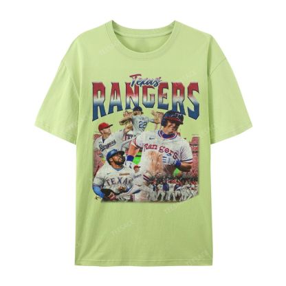 Unisex Casual Cotton Short Sleeve T-Shirt EXAS RANGERS Tee