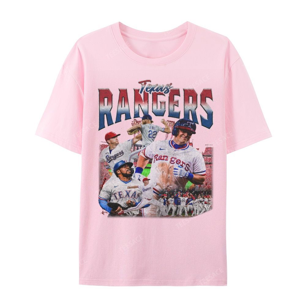 Unisex Casual Cotton Short Sleeve T-Shirt EXAS RANGERS Tee