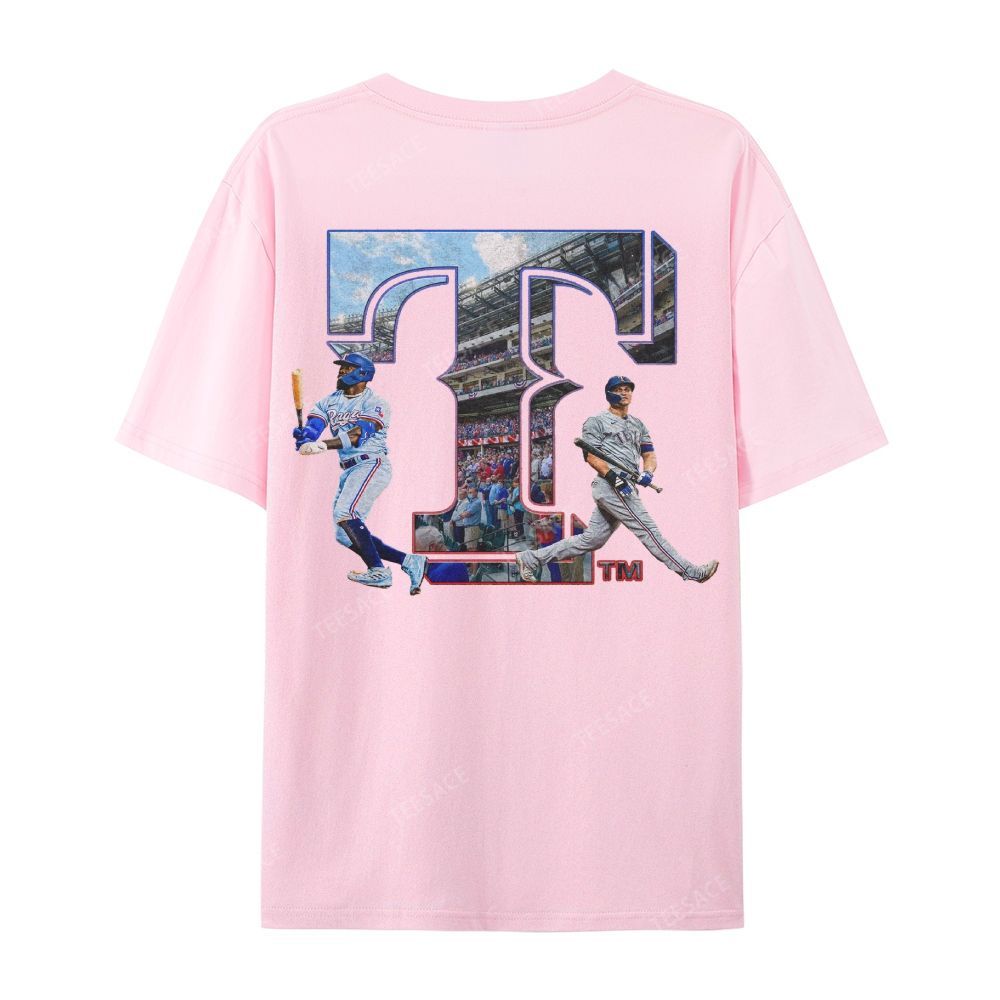 Unisex Casual Cotton Short Sleeve T-Shirt EXAS RANGERS Tee