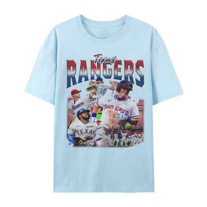 Unisex Casual Cotton Short Sleeve T-Shirt EXAS RANGERS Tee