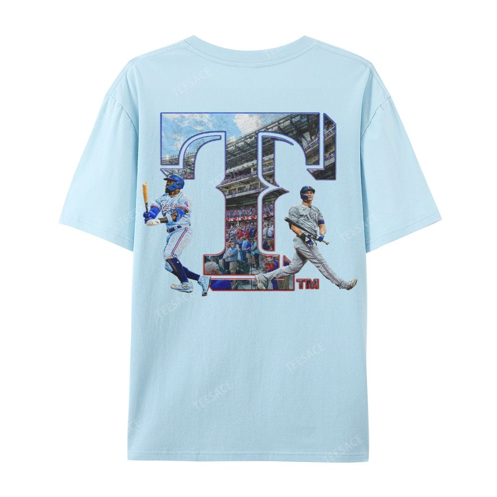 Unisex Casual Cotton Short Sleeve T-Shirt EXAS RANGERS Tee