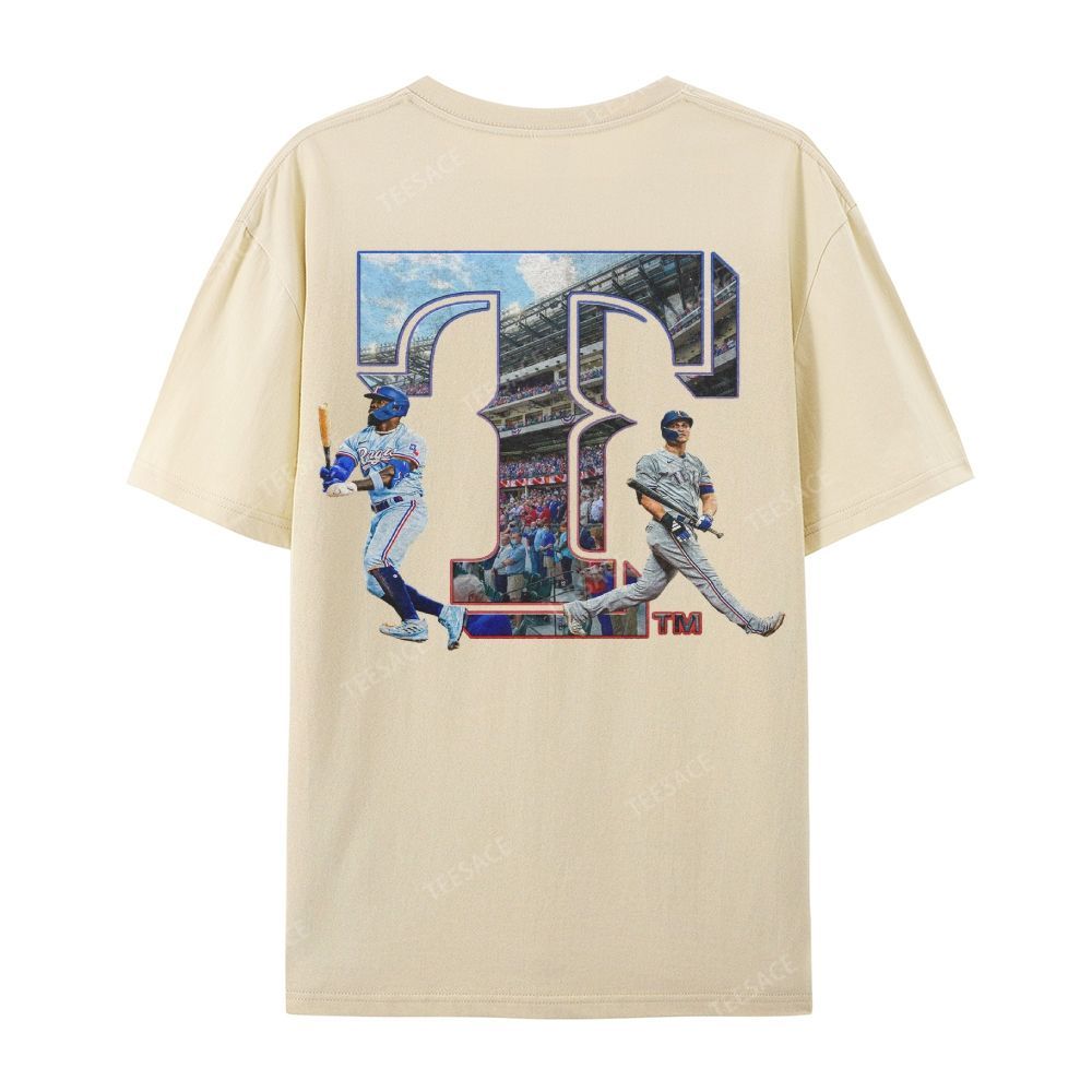 Unisex Casual Cotton Short Sleeve T-Shirt EXAS RANGERS Tee