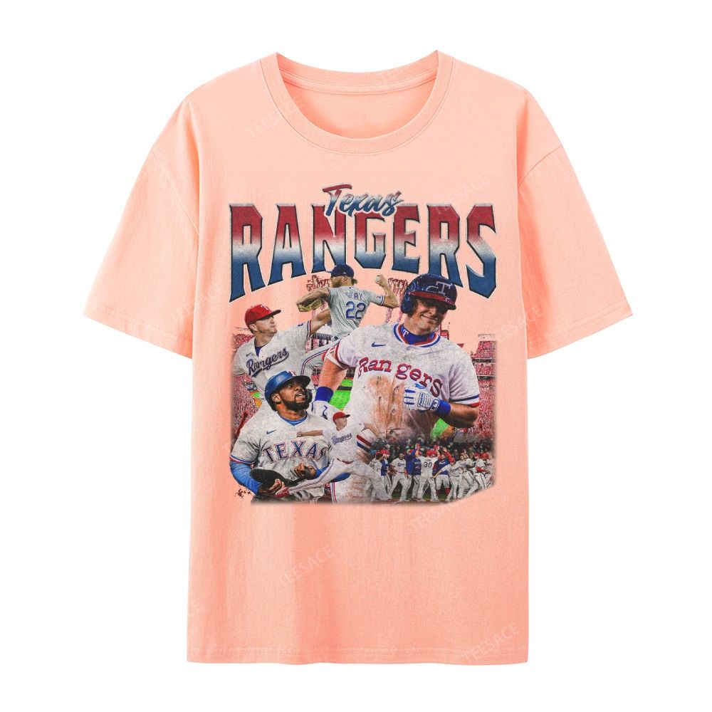 Unisex Casual Cotton Short Sleeve T-Shirt EXAS RANGERS Tee