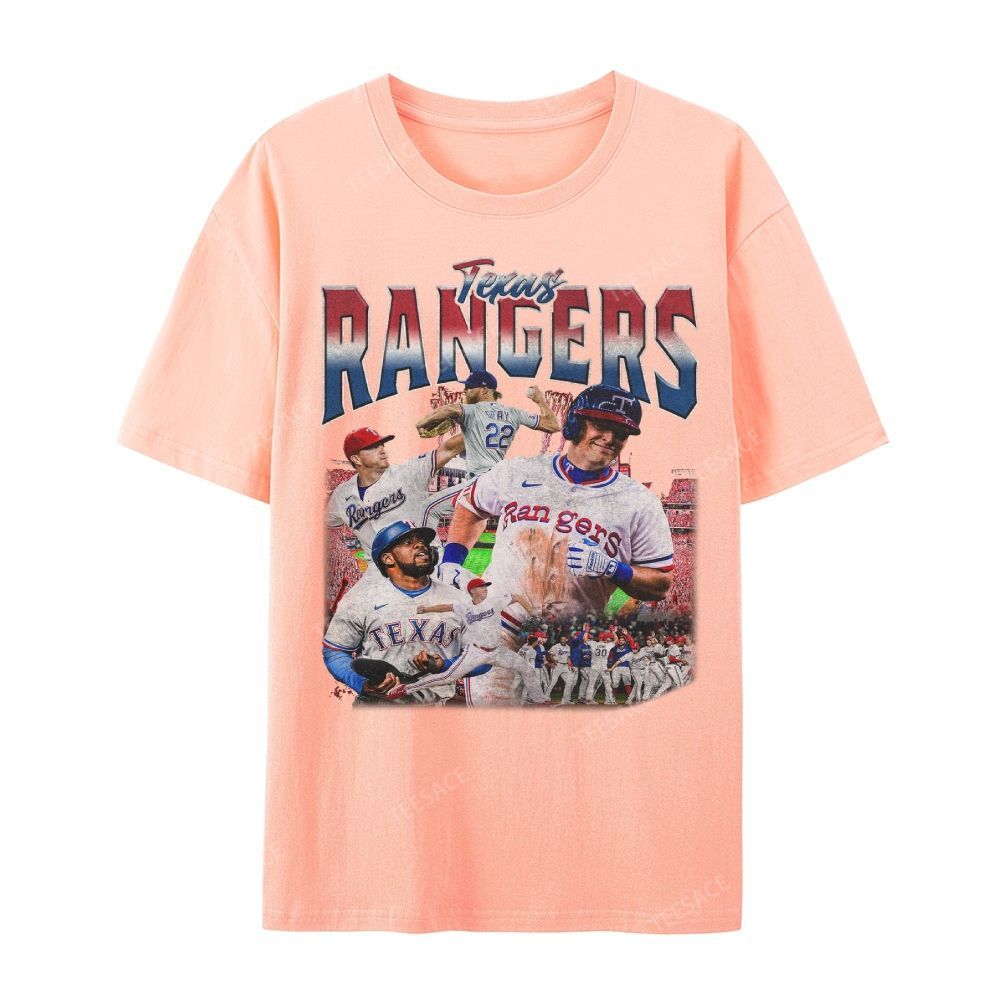 Unisex Casual Cotton Short Sleeve T-Shirt EXAS RANGERS Tee