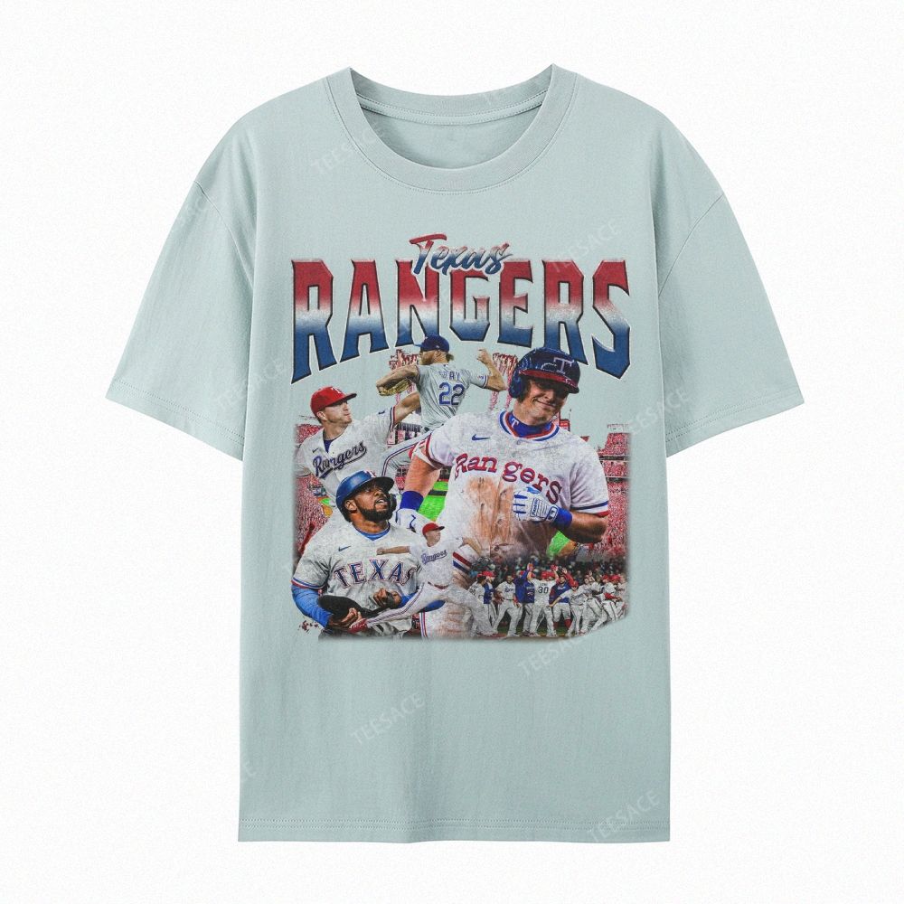 Unisex Casual Cotton Short Sleeve T-Shirt EXAS RANGERS Tee