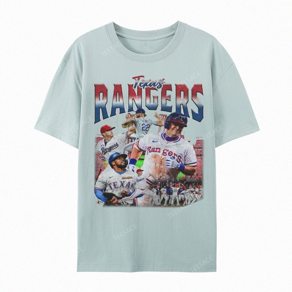 Unisex Casual Cotton Short Sleeve T-Shirt EXAS RANGERS Tee