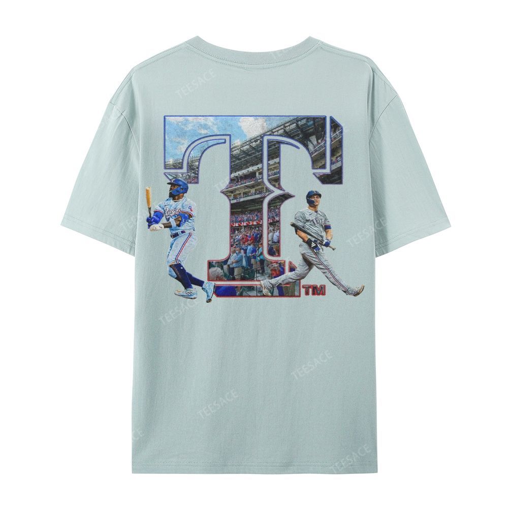 Unisex Casual Cotton Short Sleeve T-Shirt EXAS RANGERS Tee