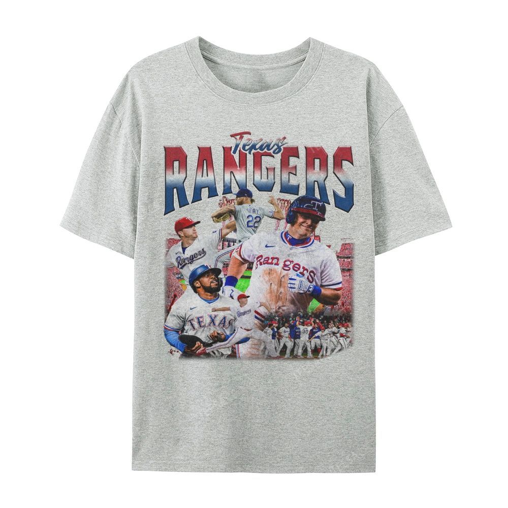 Unisex Casual Cotton Short Sleeve T-Shirt EXAS RANGERS Tee