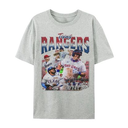 Unisex Casual Cotton Short Sleeve T-Shirt EXAS RANGERS Tee